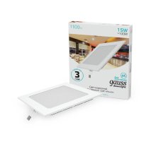 Встраиваемый светодиодный светильник Gauss 940111215