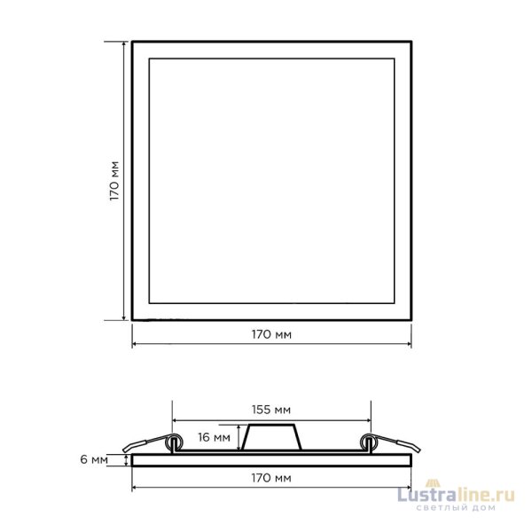 Встраиваемая светодиодная панель Apeyron 06-31