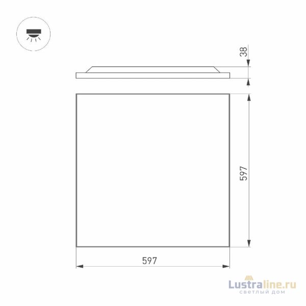 Встраиваемая светодиодная панель Arlight DL-TITAN-FRAMELESS-S600x600-40W Warm3000 050241 Встраиваемая светодиодная панель Arlight DL-TITAN-FRAMELESS-S600x600-40W Warm3000 050241