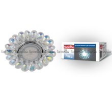 Встраиваемый светильник Fametto Peonia DLS-P119 GU5.3 CHROME/RAINBOW
