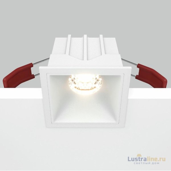 Встраиваемый светильник Maytoni Technical Alfa LED DL043-01-10W3K-SQ-W