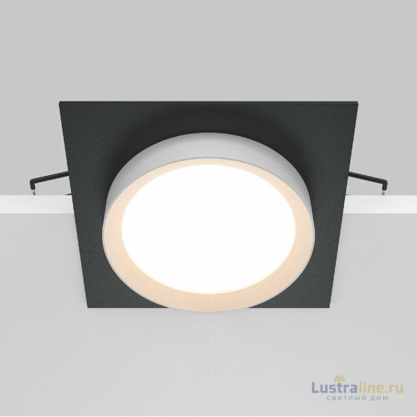 Встраиваемый светильник Maytoni Technical Hoop DL086-GX53-SQ-BW