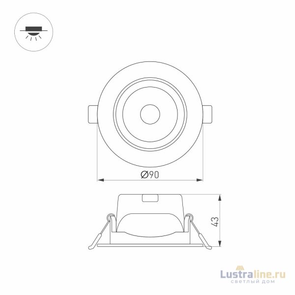 Светильник Downlight Arlight Polar 032860 Светильник Downlight Arlight Polar 032860