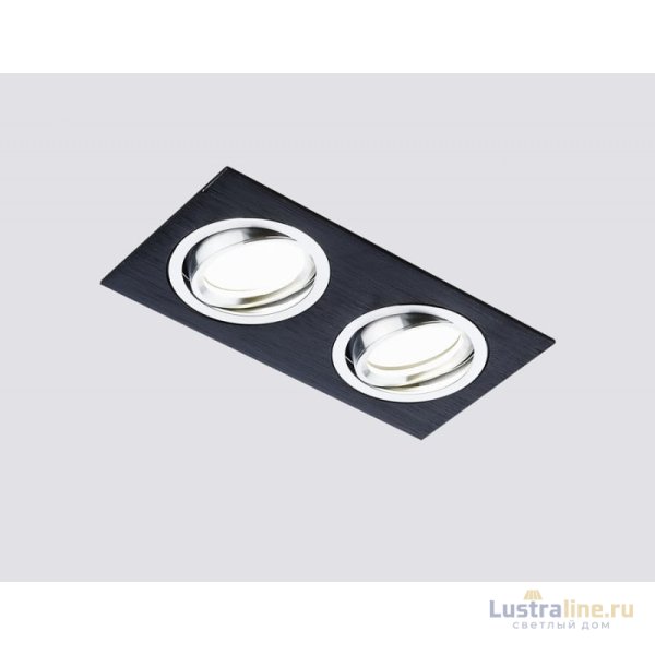 Встраиваемый светильник Ambrella Light Standard Spot A601/2 BK Встраиваемый светильник Ambrella Light Standard Spot A601/2 BK