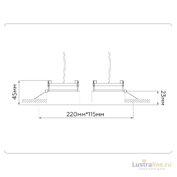 Встраиваемый светильник Ambrella Light GX Standard Tech Techno Spot TN51920
