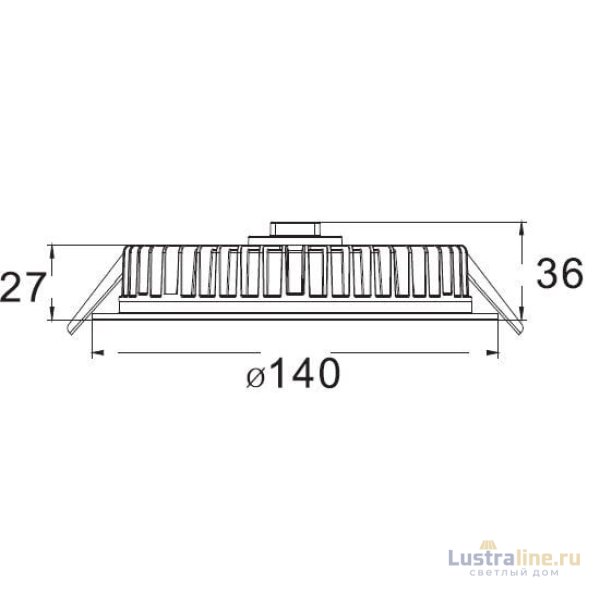 Встраиваемый светильник Deko-Light LED Panel Round III 12 565231