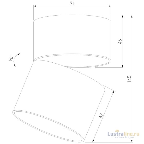 Накладной спот Elektrostandard Rolly 25112/LED 4690389207853 a067486