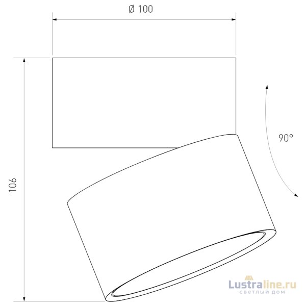 Накладной спот Elektrostandard Klips 4690389196690 a063936 Накладной спот Elektrostandard Klips 4690389196690 a063936