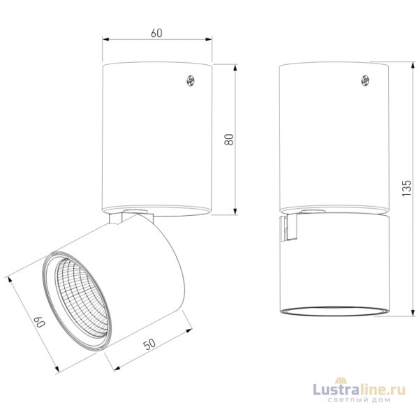 Накладной спот Elektrostandard Sens 4690389197819 a063679