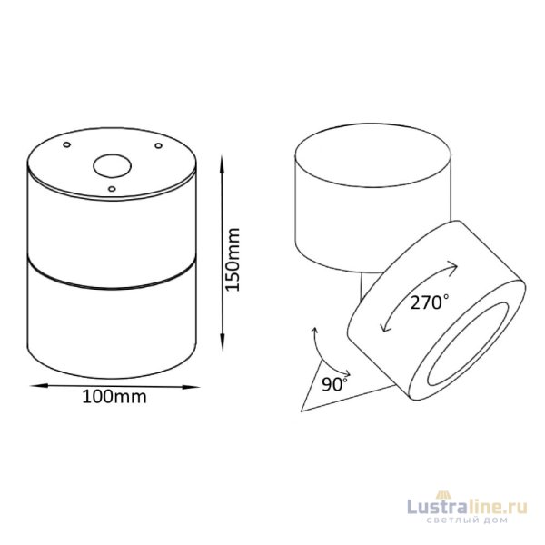 Светодиодный спот Crystal Lux CLT 412С BL