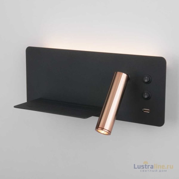 Светодиодный спот Elektrostandard Fant L LED чёрный/золото MRL LED 1113 4690389168406 Светодиодный спот Elektrostandard Fant L LED чёрный/золото MRL LED 1113 4690389168406