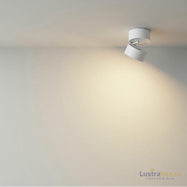 Накладной спот Maytoni Onda C024CL-12W3K-W-1 Накладной спот Maytoni Onda C024CL-12W3K-W-1