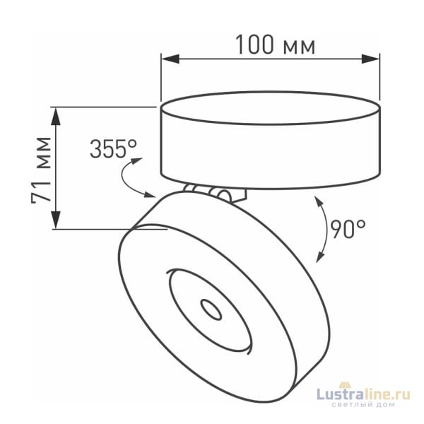 Светодиодный спот Arlight SP-Mona-Surface-R100-12W Warm3000 025443(1) Светодиодный спот Arlight SP-Mona-Surface-R100-12W Warm3000 025443(1)