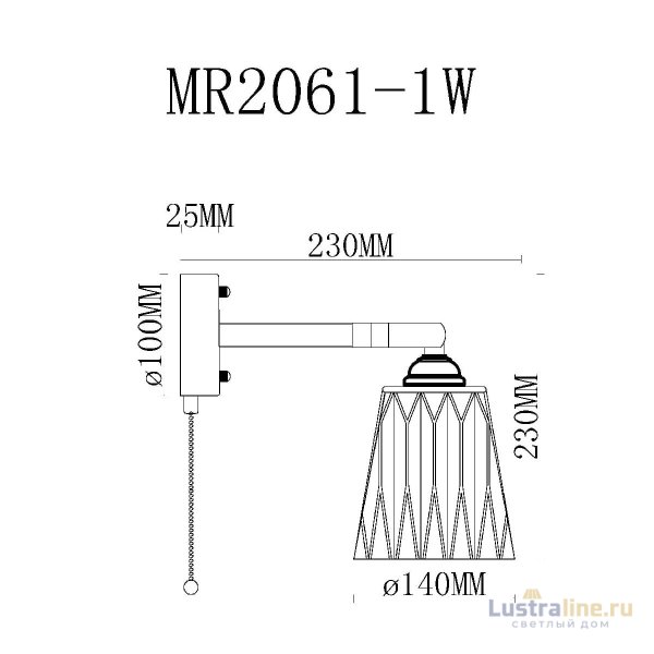 Спот MyFar Natalie MR2061-1W Спот MyFar Natalie MR2061-1W
