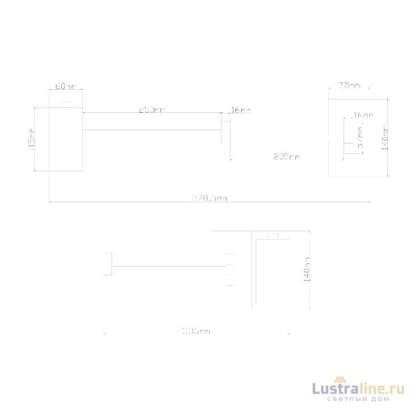 Спот Arte Lamp Posterior A2490AP-1BK Спот Arte Lamp Posterior A2490AP-1BK