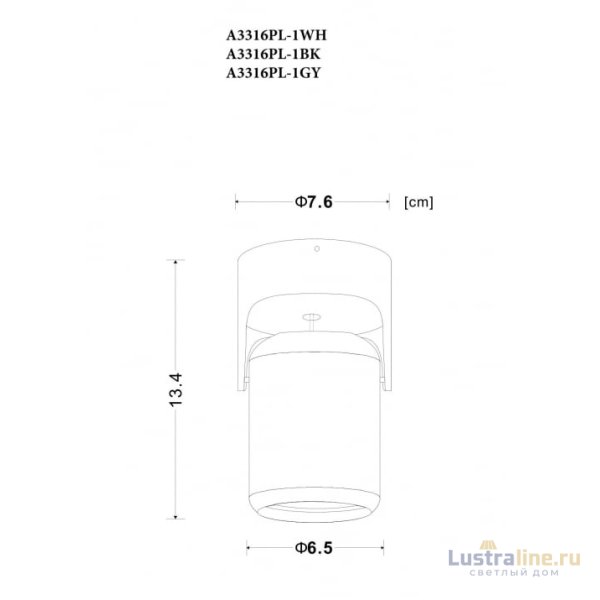 Спот Arte Lamp A3316PL-1WH Спот Arte Lamp A3316PL-1WH