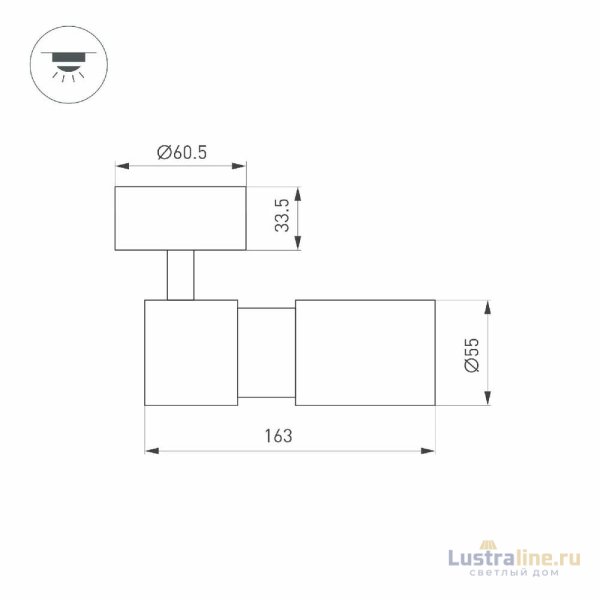 Спот Arlight SP-ARTEMIS-SURFACE-FLAP-R55-12W Day4000 051787 Спот Arlight SP-ARTEMIS-SURFACE-FLAP-R55-12W Day4000 051787