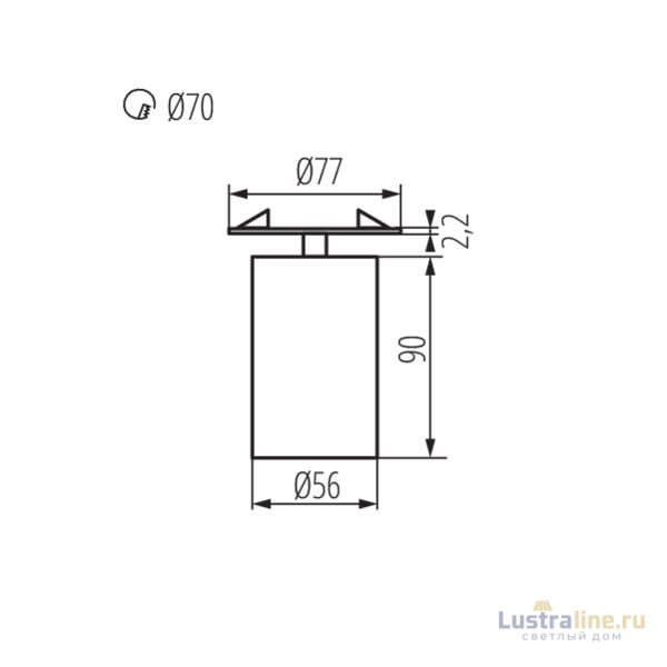 Спот Kanlux Chiro GU10 DTO-B 29311 Спот Kanlux Chiro GU10 DTO-B 29311