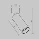 Спот Maytoni Focus Led C055CL-L12W2.7K-W-BS