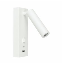 Спот Arlight SP-BED-CHARGE-S60x125-3W Warm3000 (WH, 20 deg, 230V, USB-A, USB-C) 031394(1)