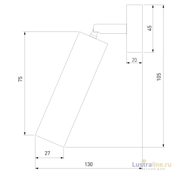 Спот Eurosvet Pin 20133/1 LED серебро Спот Eurosvet Pin 20133/1 LED серебро