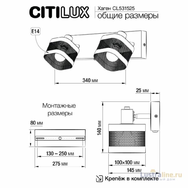 Спот Citilux Хаген CL531525