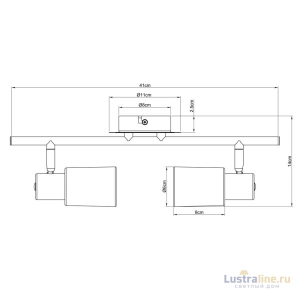 Спот Arte Lamp A4510PL-2SS Спот Arte Lamp A4510PL-2SS