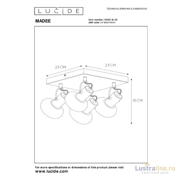 Спот Lucide Madee 17993/14/30 Спот Lucide Madee 17993/14/30