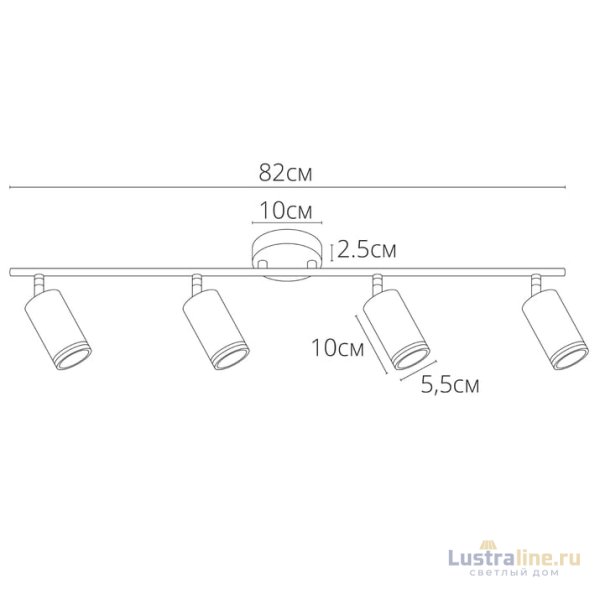 Спот Arte Lamp Imai A2365PL-4BK