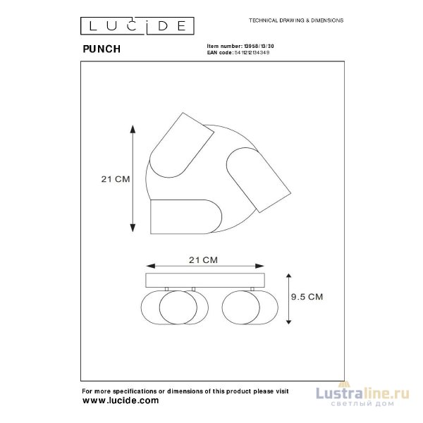 Спот Lucide Punch 13958/13/30