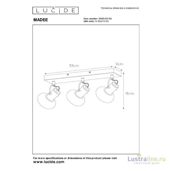 Спот Lucide Madee 17993/03/30 Спот Lucide Madee 17993/03/30