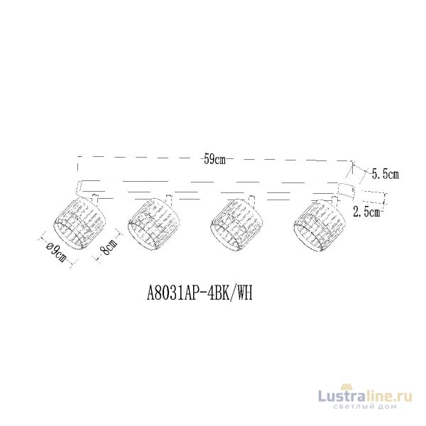 Спот Arte Lamp Atria A8031PL-4WH Спот Arte Lamp Atria A8031PL-4WH