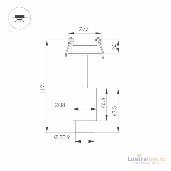 Встраиваемый спот Arlight ART-NEMO-BUILT-ZOOM-R38-5W Warm3000 049777 Встраиваемый спот Arlight ART-NEMO-BUILT-ZOOM-R38-5W Warm3000 049777