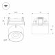 Встраиваемый спот Arlight SP-PLURIO-BUILT-R77-9W Warm3000 037999