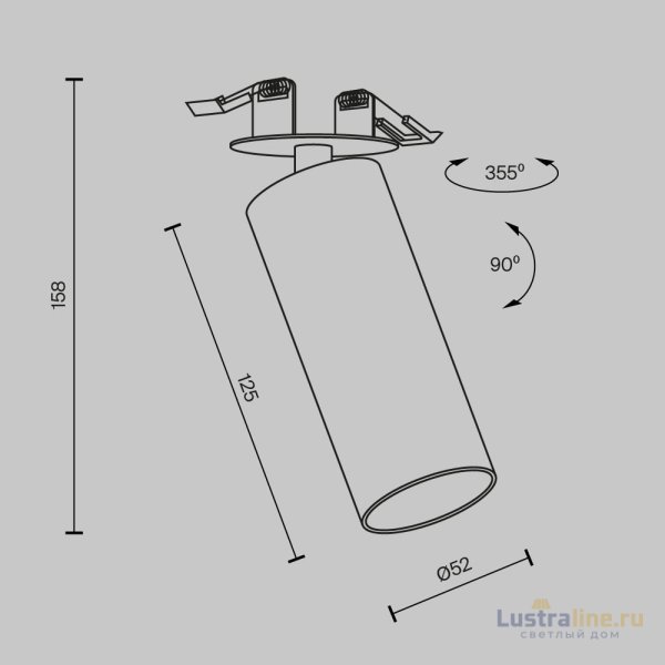 Встраиваемый спот Maytoni Focus LED C053CL-L12W3K-W-W