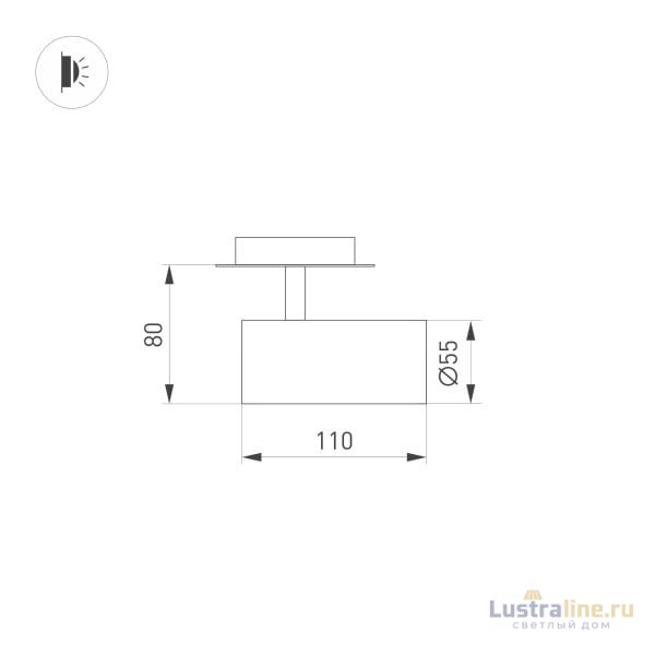 Встраиваемый спот Arlight LGD-Lumos-R55-9W Warm3000 034148 Встраиваемый спот Arlight LGD-Lumos-R55-9W Warm3000 034148