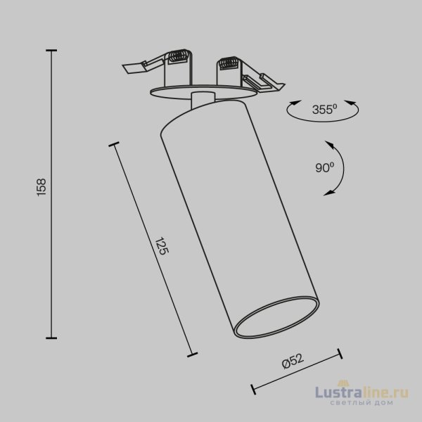 Встраиваемый спот Maytoni Focus LED C053CL-L12W4K-W-W
