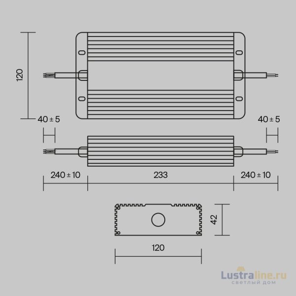 Блок питания Maytoni Power Supply Magnetic PSL008-400W-48V-IP67