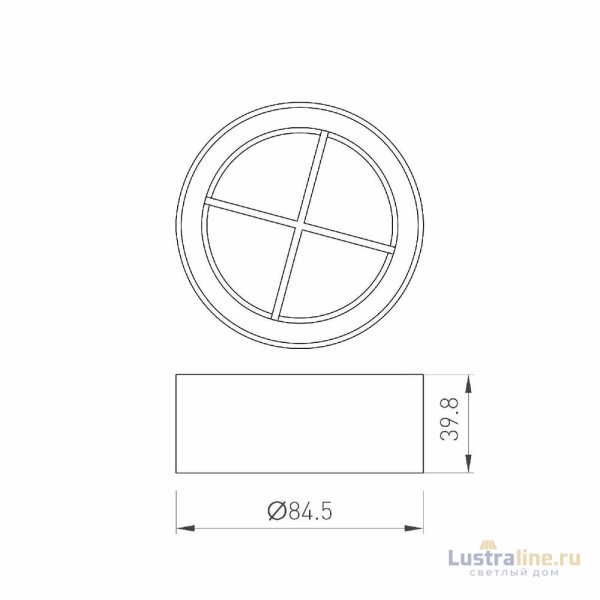 Решетка антибликовая Arlight LGD-ANTIGLARE-GRILLE-R85 (WH) 046756