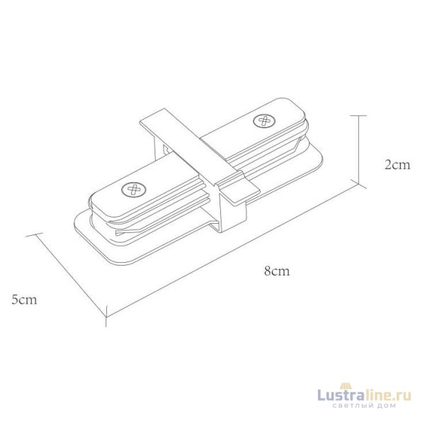 Коннектор прямой Arte Lamp Track Accessories A130133