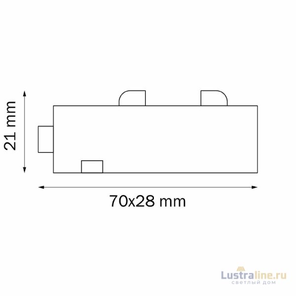 Соединитель трековый однофазный Lightstar Teta 505106