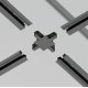 Коннектор X-образный Maytoni Accessories for tracks TRA002CX-11B