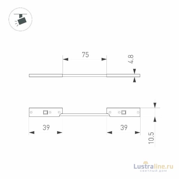 Коннектор гибкий Arlight MAG-MICROCOSM-CON-FLEX-LONG-POWER (BK) 043053