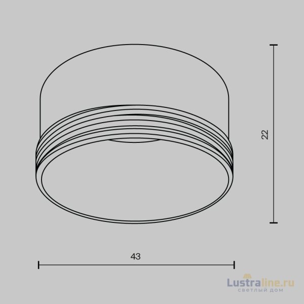 Кольцо декоративное для однофазного трекового светильника Maytoni Technical Focus LED RingS-5-W