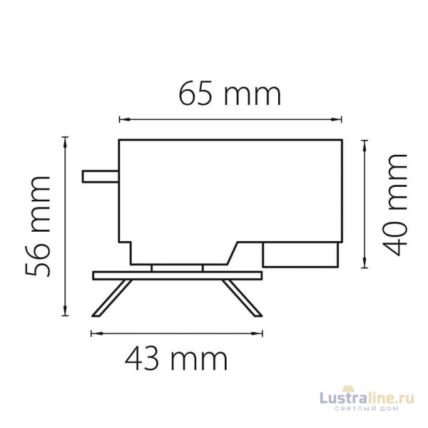Адаптер для шинопровода Lightstar Asta 592029 УЦ Адаптер для шинопровода Lightstar Asta 592029 УЦ