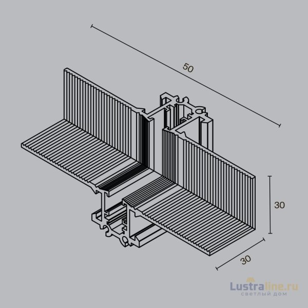 Коннектор угловой внутренний Maytoni Levity TRA184ICL-13B
