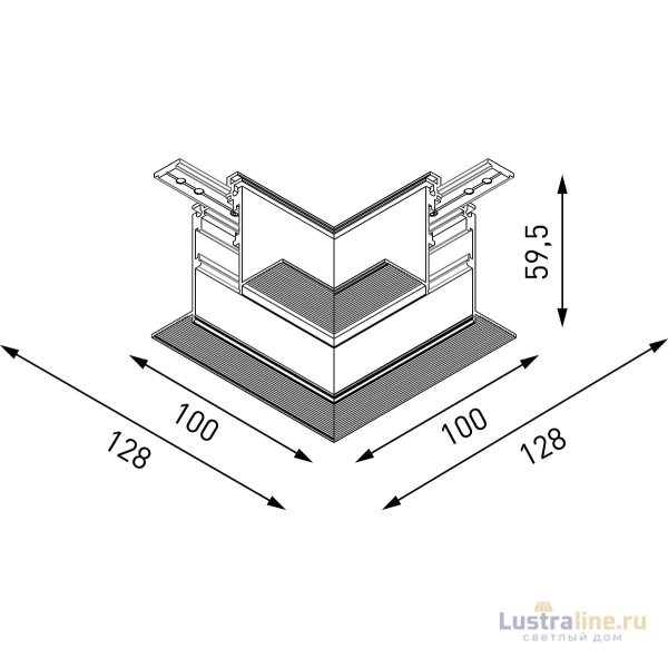 Коннектор угловой Lumker SY-LINK-CNLV-T2-WH 013609