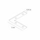 Коннектор угловой для шинопровода Arte Lamp Linea-accessories A484405L