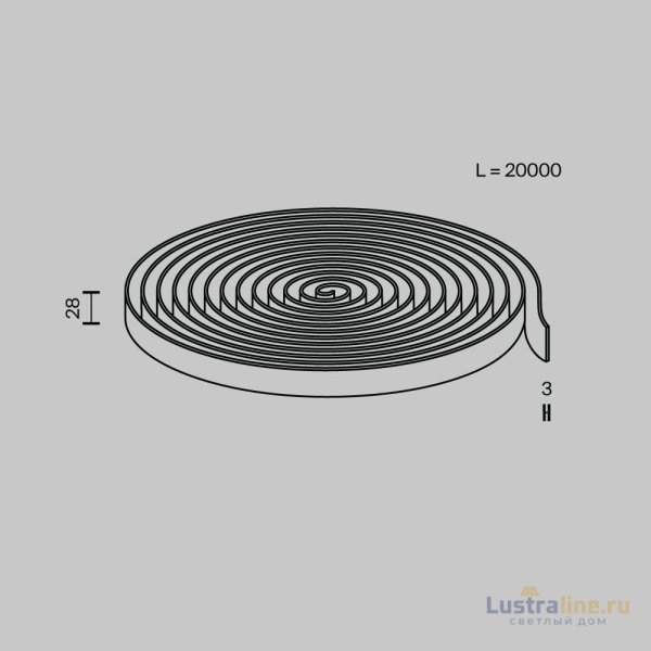 Токопроводящая текстильная лента Maytoni Parity TRX130-1.20LG