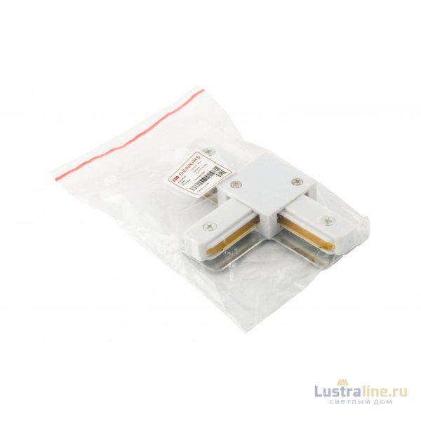 Коннектор T-образный Denkirs DK Track White TR1103-WH